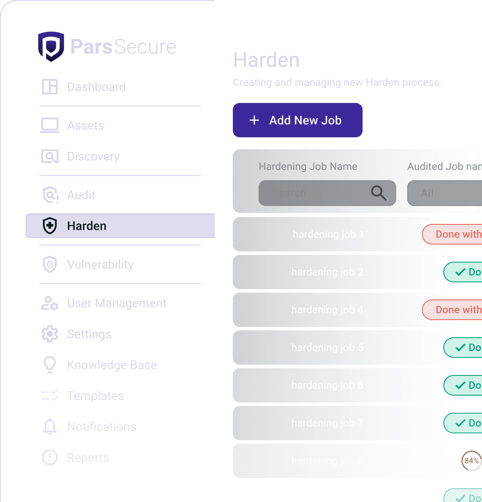 اعمال تنظیمات امنیتی